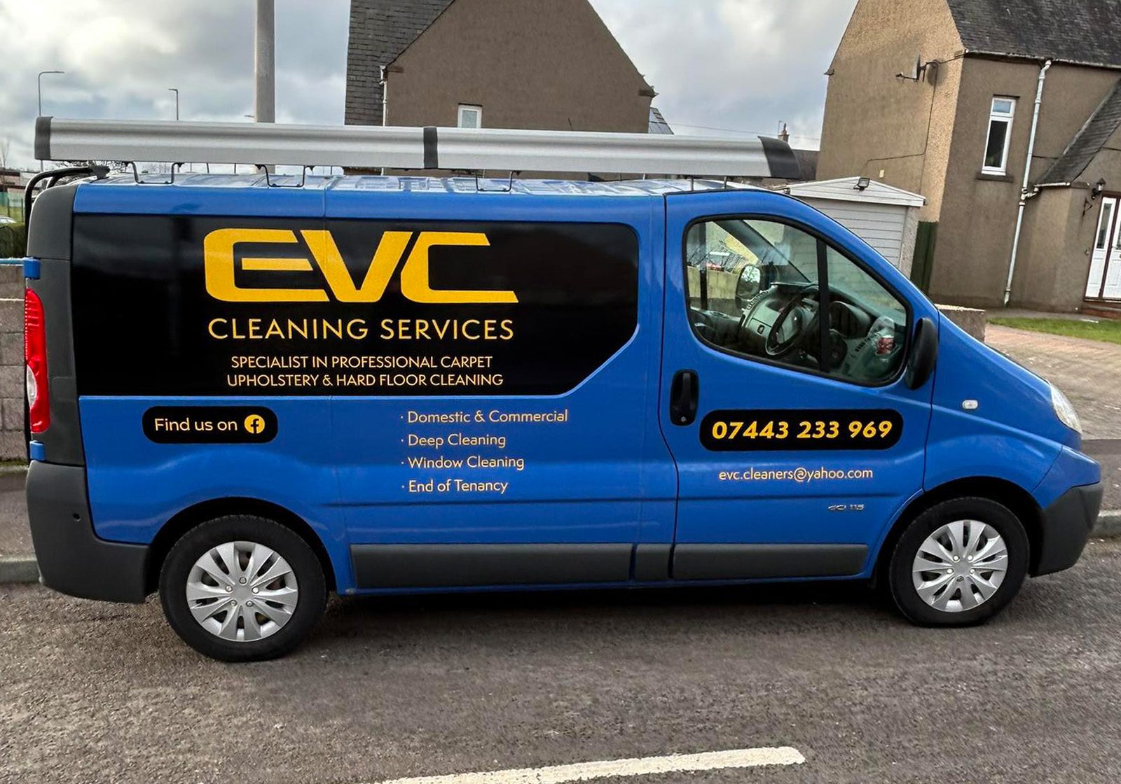 evc cleaning services van