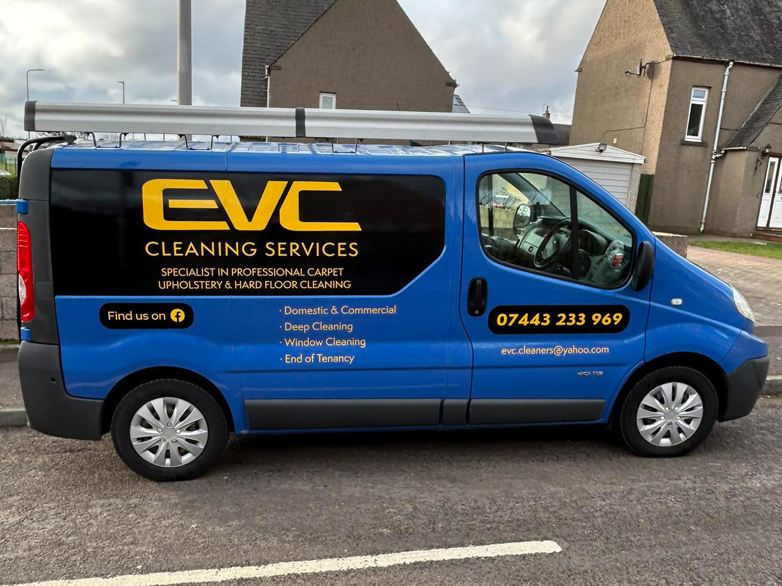 evc cleaning services van